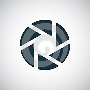 Photo shutter icon for web and