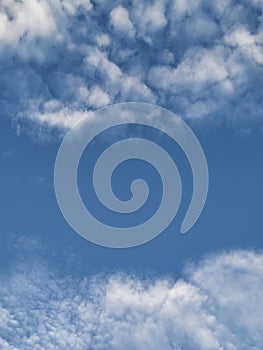 This is a photo of the sky and clouds behind the house