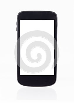 Photo of smart phone with blank screen