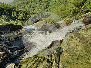 Photo Smoke waterfall in paranapiacaba