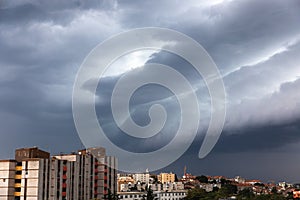 Stormclouds gathering on the sky photo