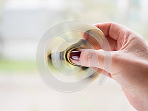 Photo of the spinner in the hand