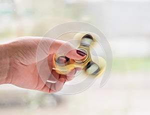Photo of the spinner in the hand