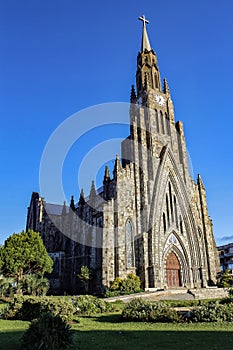Stone cathedral city Canela / Gramado, Rio Grande Do Sul, Brazil - Church city Canela Rio Grande Do Sul, Brazil photo