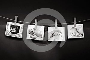 Photo story of baby and mother