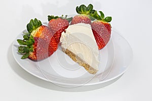 photo of strawberry and cheese cake