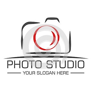 Photo studio logo design template