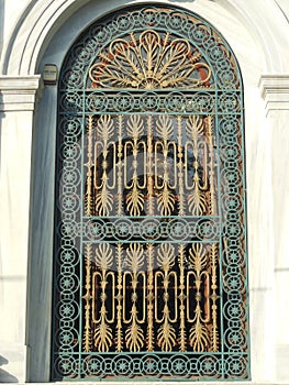 Photo of stunning door with buch of painting