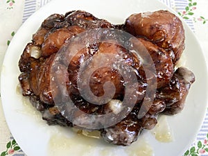 Sugary Apple Fritter for Dessert photo