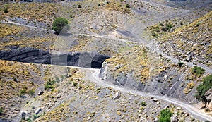 Photo of the Summer mountain serpentine road, Armenia