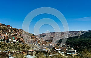 View over La Paz Bolivia photo