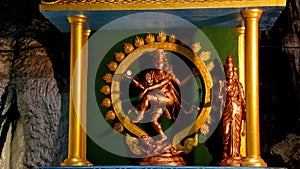 sculpture inside temple photo