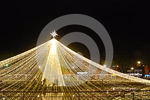 Big star Christmas lights photo