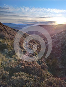 Kinder Scout climb Peak District photo