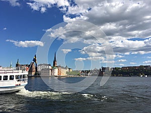 Beautiful Stockholm by the river