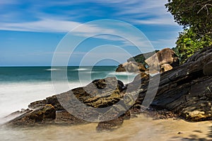 Long Exposure Beach Pedra da Praia do Meio Trindade, Paraty Rio photo