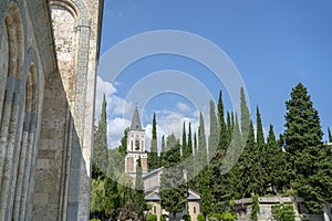 Photo of The Temple of St. Nina in the Bodbe Monastery. GEORGIA