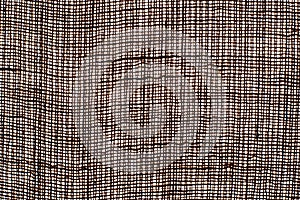 Photo texture of burlap dark color made from natural linen material