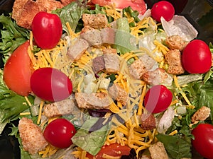 Tomato, Lettuce, Cheese and Crouton Carryout Salad photo