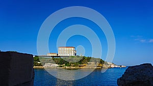 Photo of traditional French building in Marseille, France.