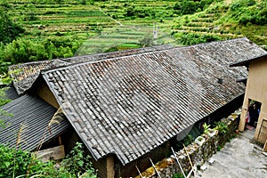 Traditional style local residents` houses in rural China photo