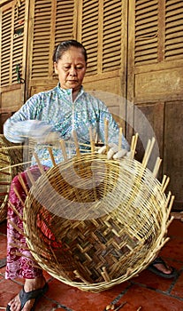 Photo of traditional trade village: bamboo baskets Vietnam