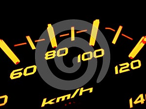 This is a photo of the vario motor speedometer in the photo when the motorbike engine starts