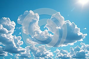 A photo of various clouds in the sky, high quality, high resolution