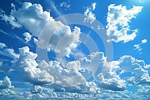 A photo of various clouds in the sky, high quality, high resolution