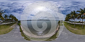 360 photo view of Biscayne Bay from the Julia tuttle Causeway Miami Beach FL photo