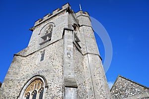 The tower of St MichaelÃ¢â¬â¢s Parish Church, Chenies photo