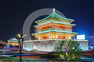 The bell tower at night photo