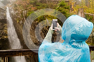 Photo of a waterfall. Tatransky narodny park. Vysoke Tatry. Slovakia.