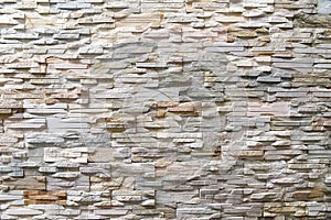 Photo of a white brick wall