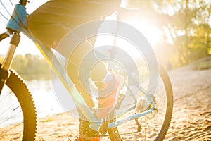 Photo of woman riding bicycle