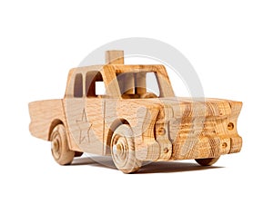 Photo of a wooden car