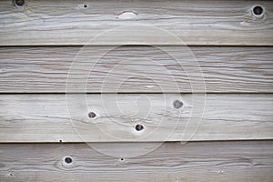 Photo of wooden structure, aged weathered wood