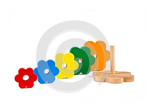 Photo of a wooden toys children`s sorter