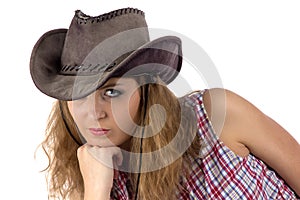 Photo of young cowgirl