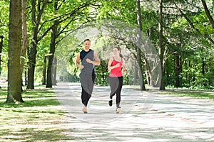 Young Couple Jogging