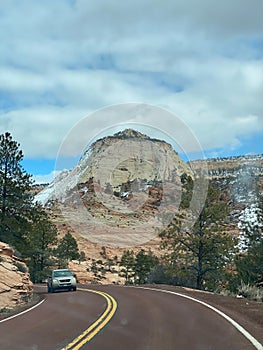 Photo of Zion Canyon in Zion National Park Along Zion Park Blvd in Springdale Utah USA photo