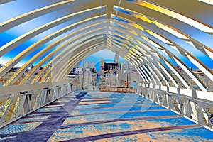 Photoart Farnam Street Pier in the Heartland of America Park Omaha Nebraska USA