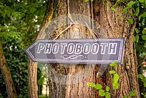 Photobooth direction at a wedding