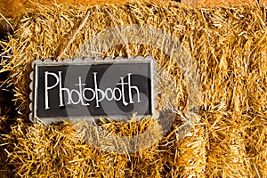 Photobooth Wedding Sign photo