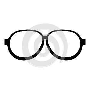 Photochromic eyeglasses icon, simple style.