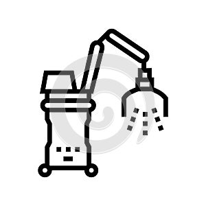 photodynamic therapy line icon vector illustration