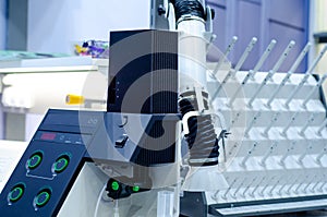Photoelectric flame photometer in the laboratory photo
