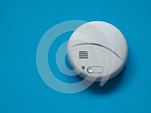 Fire protection system close up. Photoelectric smoke detector photo