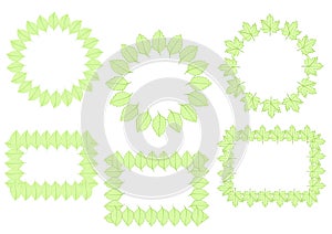 Photoframework from leaves