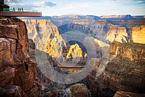 Photograff of beautiful scenery at Grand Canyon Skywalk photo